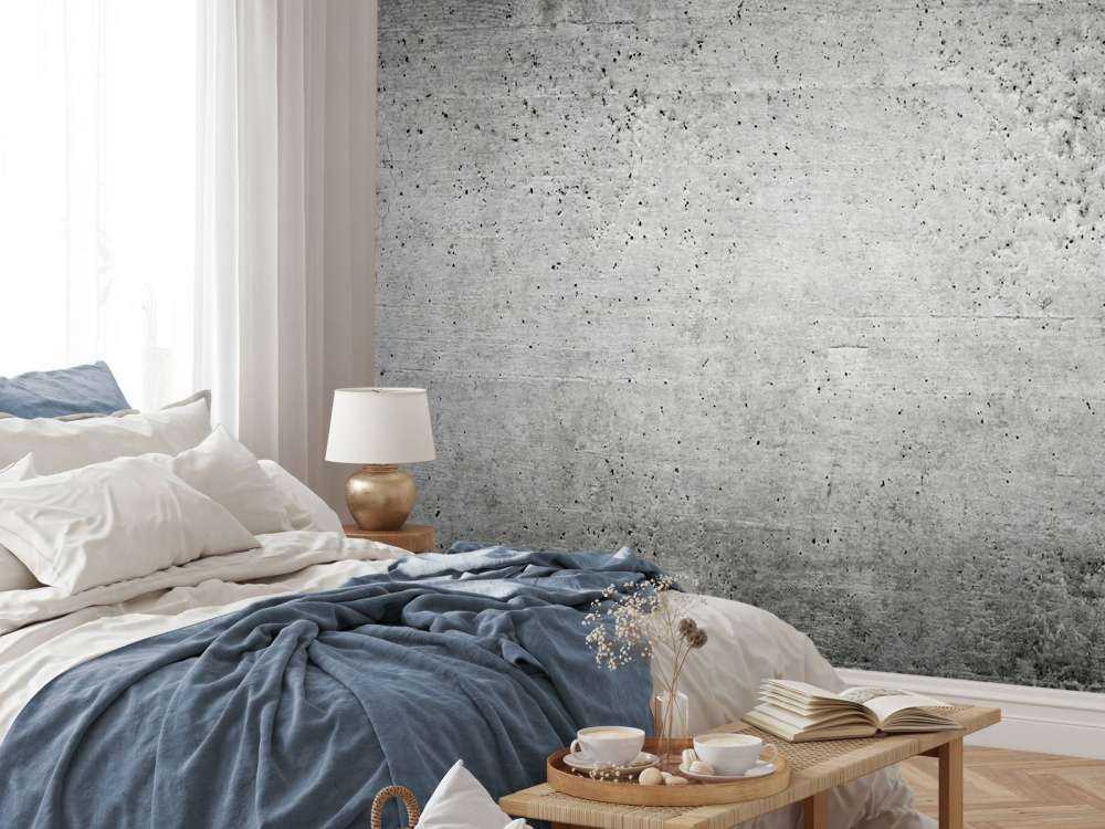 Donker betonnen muur