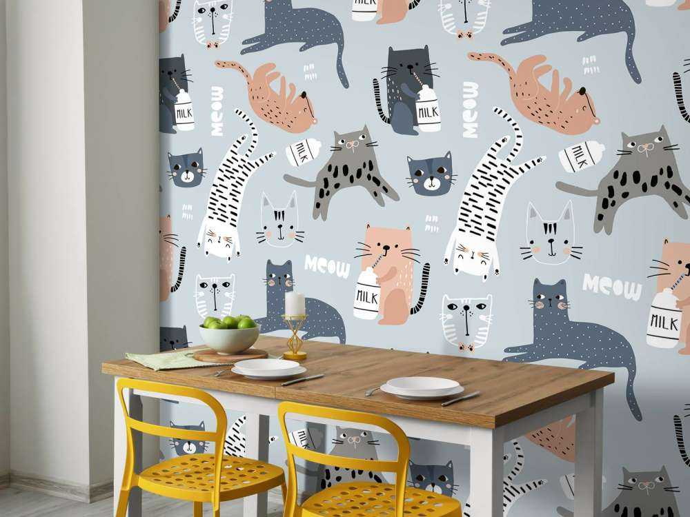 Katten en poezen print