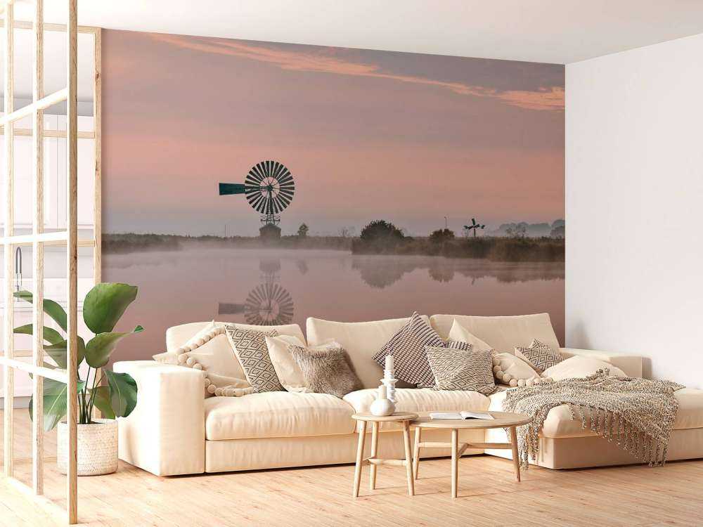Metal windmill