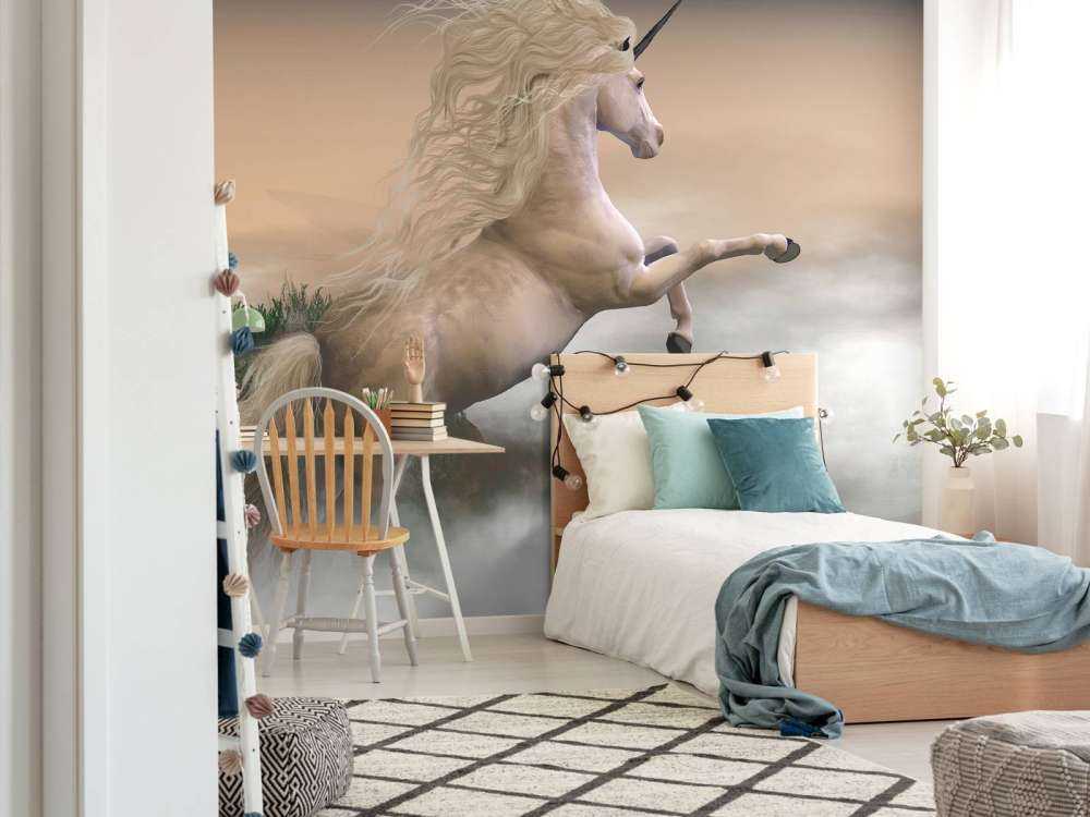Rearing unicorn