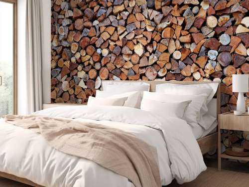Stacked wood