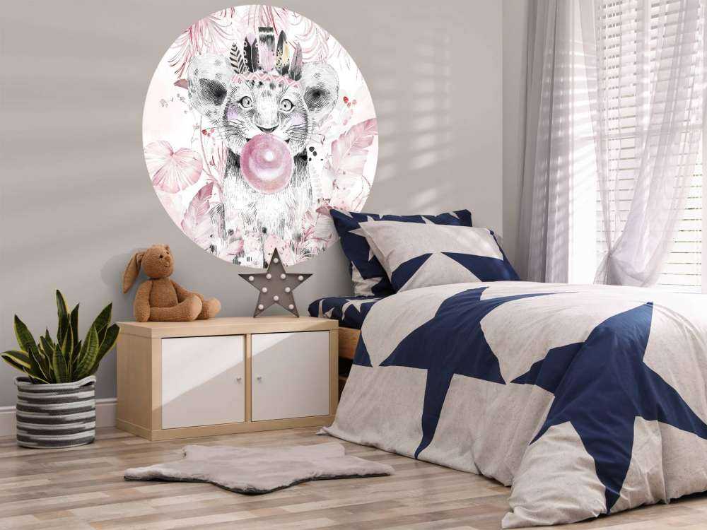 Playful pup and pink dreams