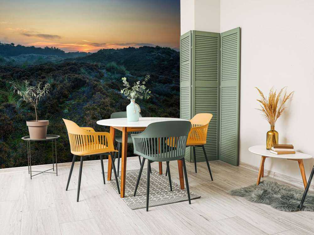 Heuvelachtig heidegebied