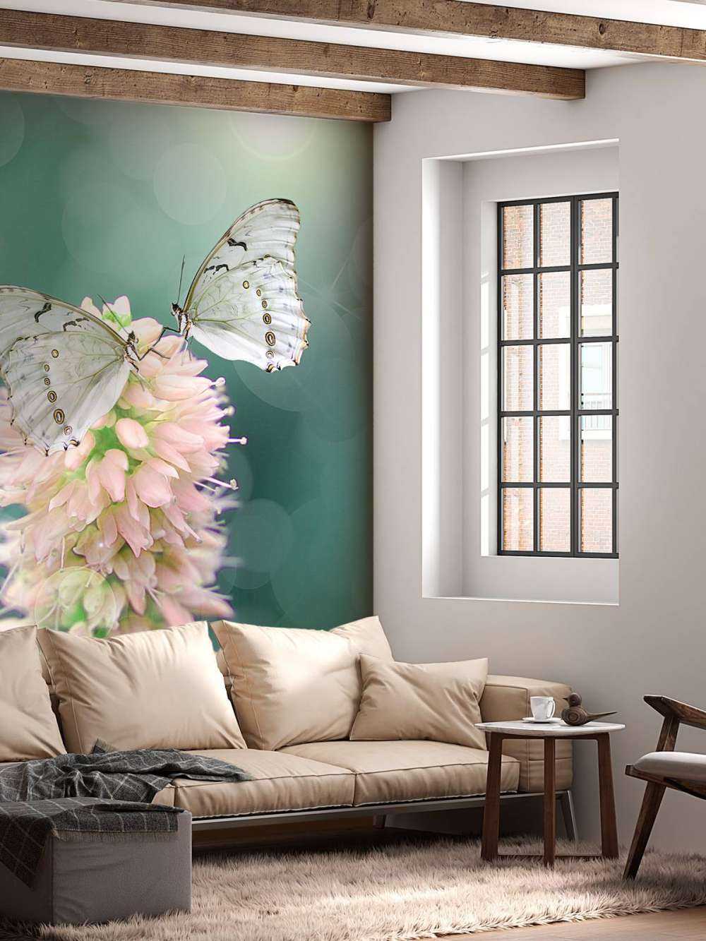 White butterflies