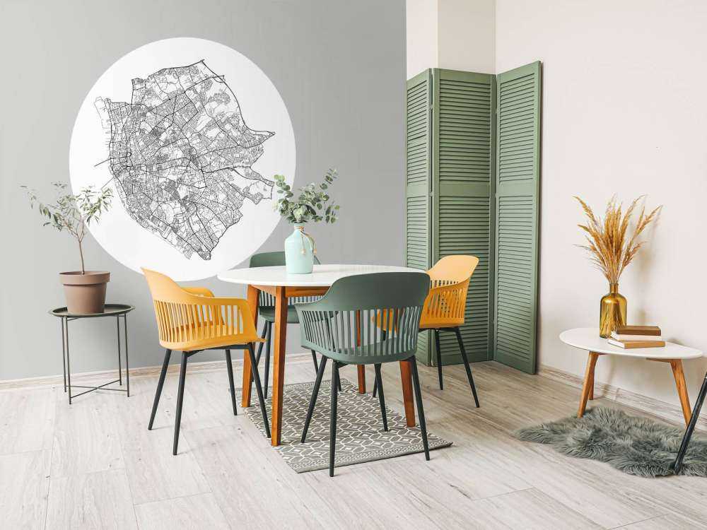 Plattegrond van Liverpool, wit 