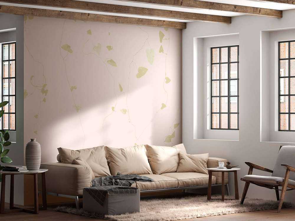 Lime leaves - powder pink