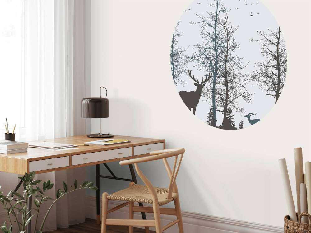 Winter Contour Forest Silence