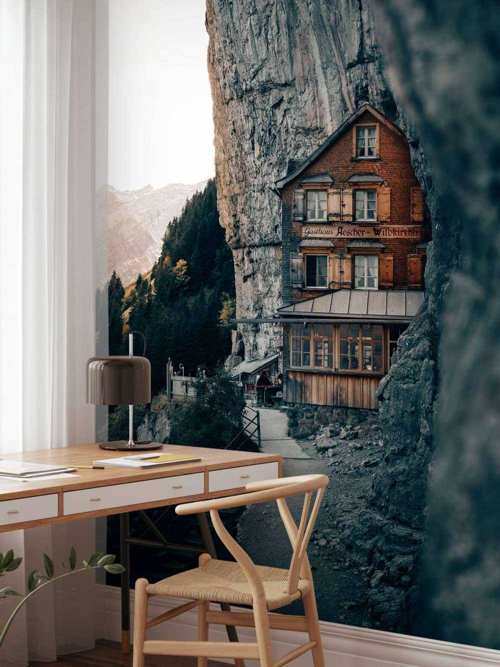 Mountain hut in the Alps