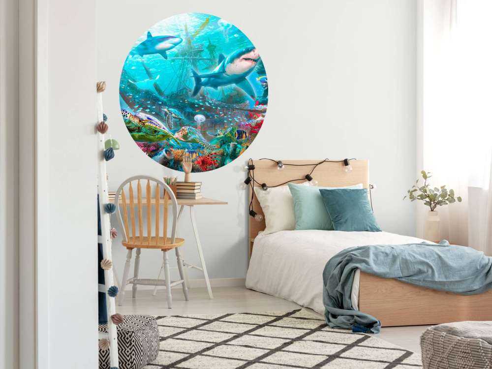 Sharks And Pirate Wreck