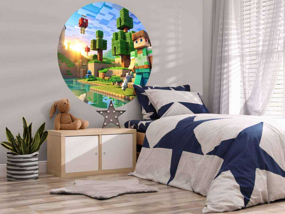 Sunset in block valley