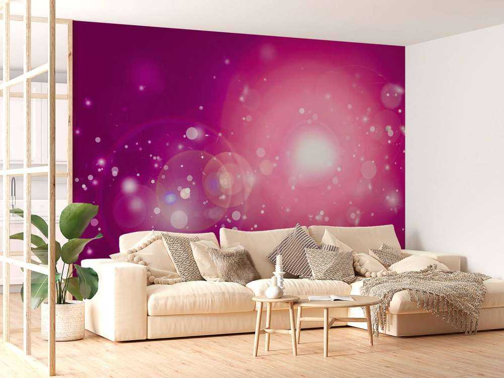 Pink glitter light