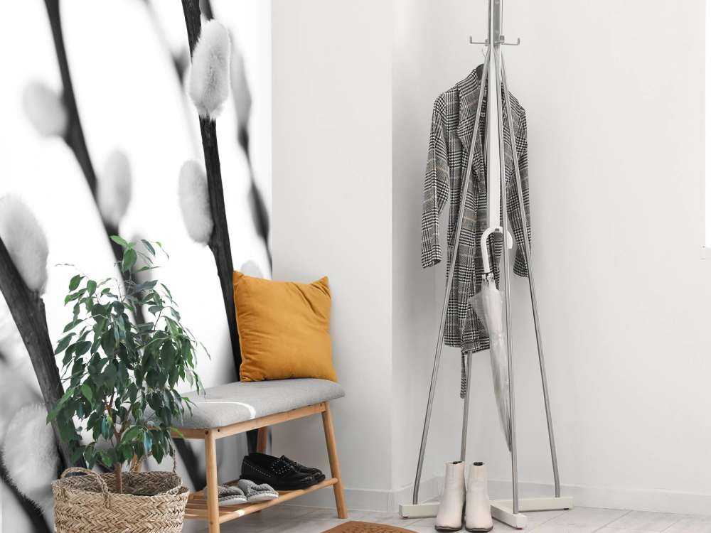 Forest willow in black and white