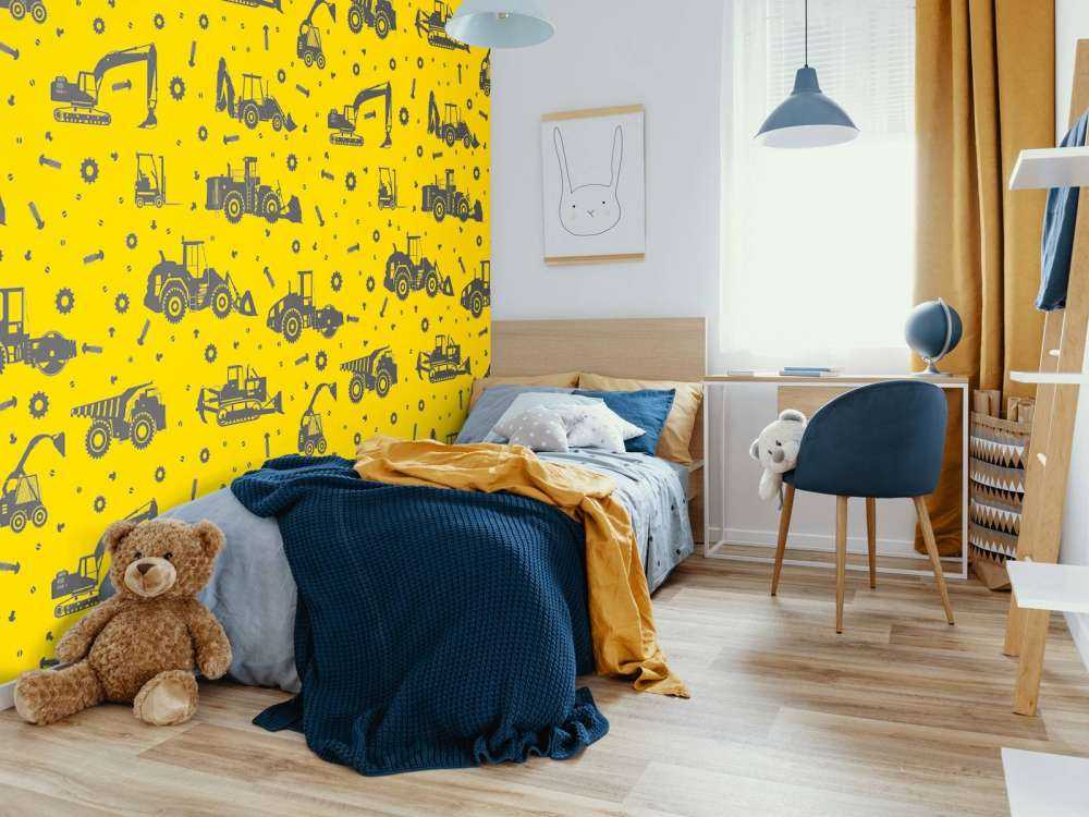 Construction traffic yellow