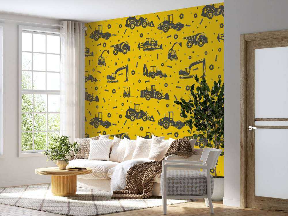 Construction traffic yellow