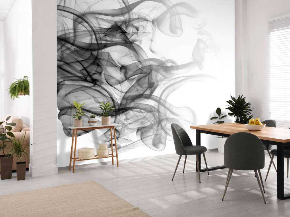 Head formed of smoke