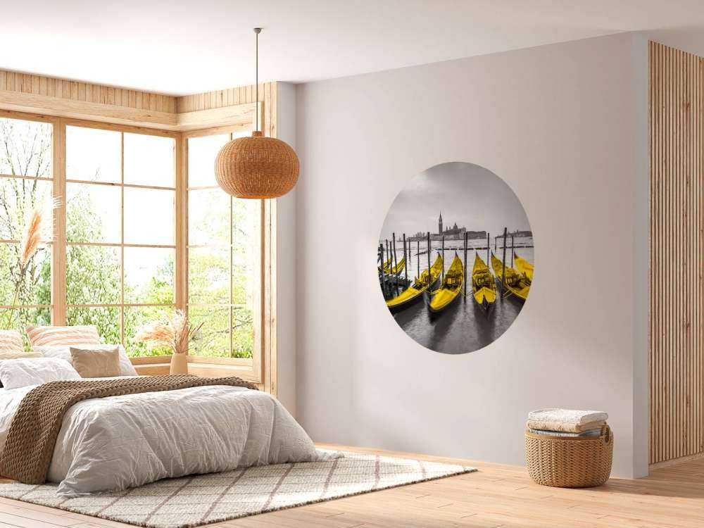 Gondolas along the canal