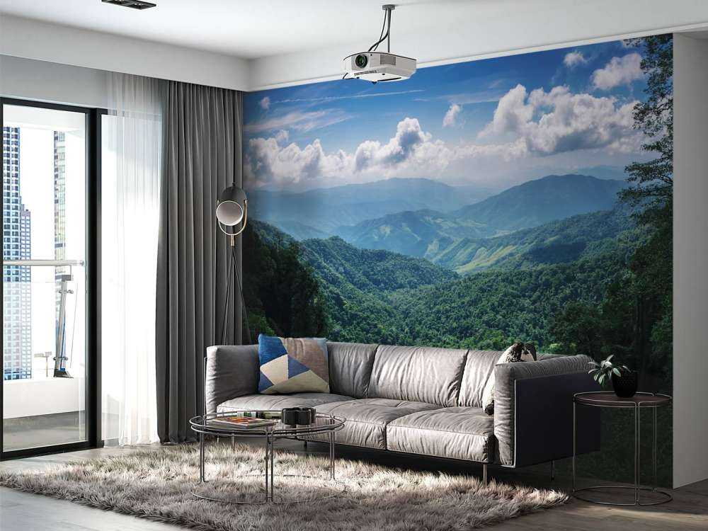 Green tropical forest