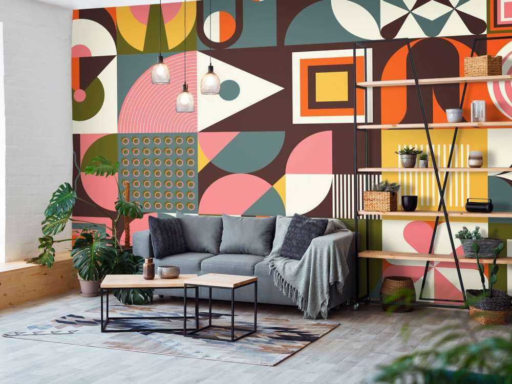 Colorful abstract shapes