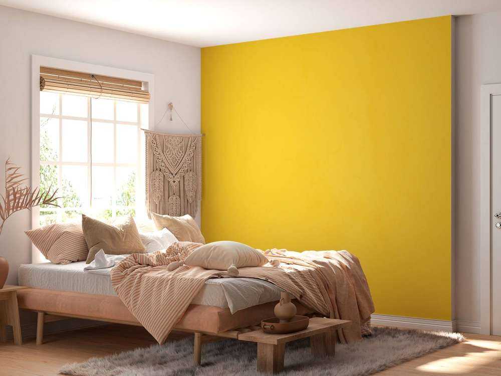 Saffron yellow concrete