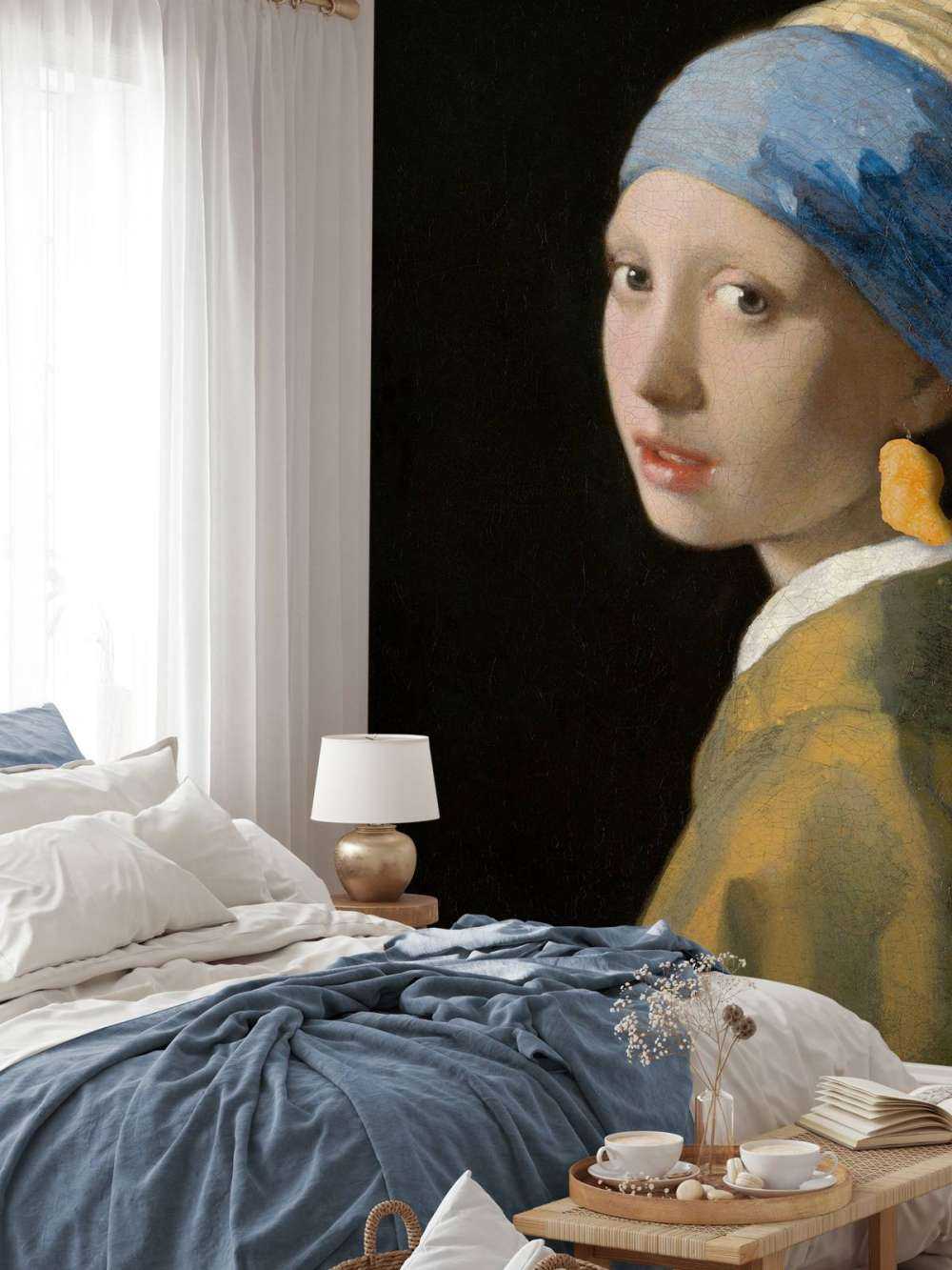 Girl with chicken nugget