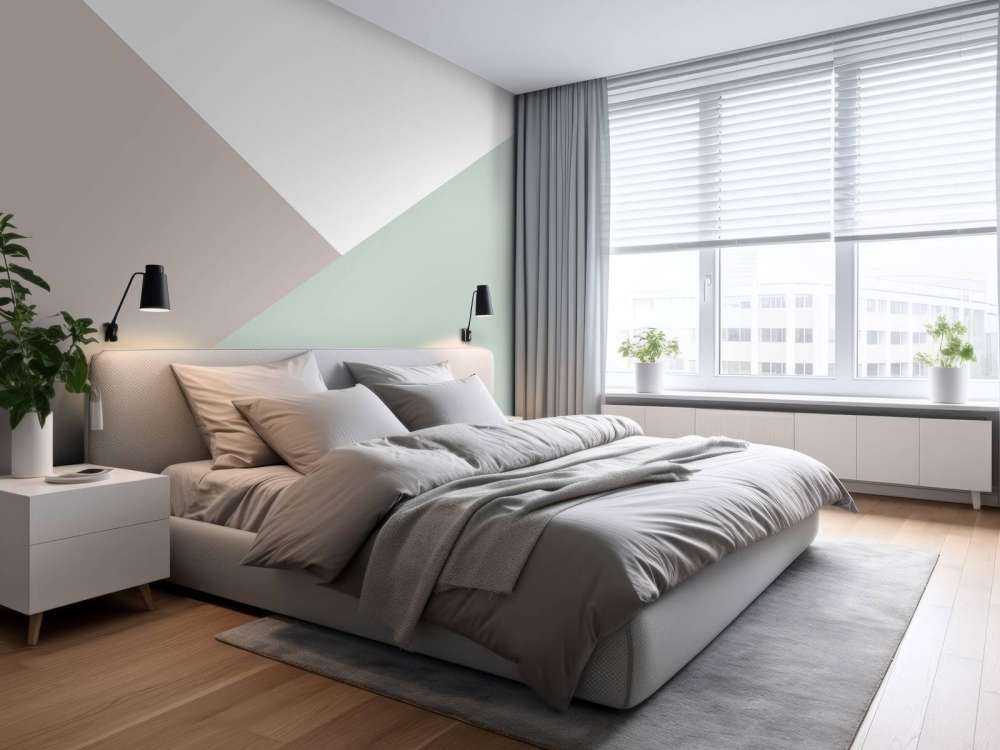 Pastel coloured triangles