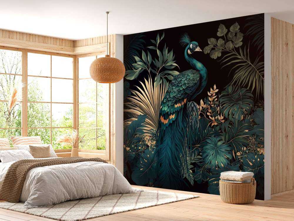 Nighttime Beauty of the Peacock