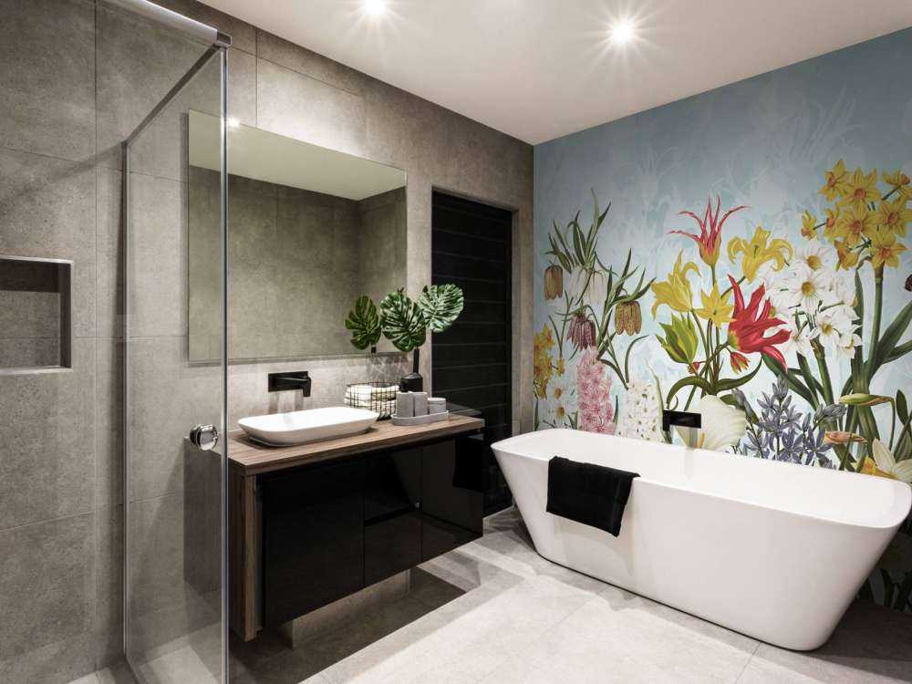 Spring Flowers - Soft Aqua Breeze