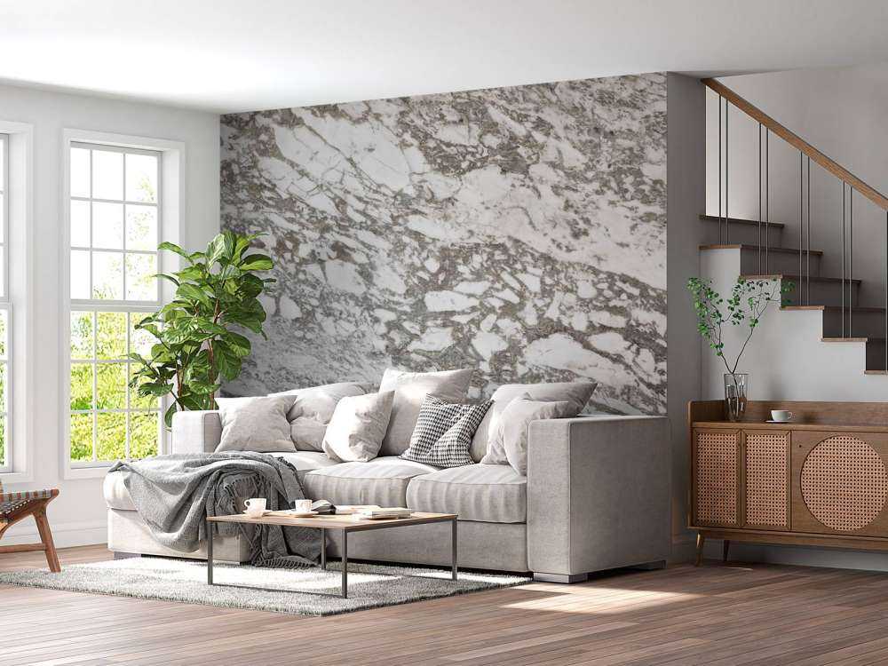 White marble with coarse structure