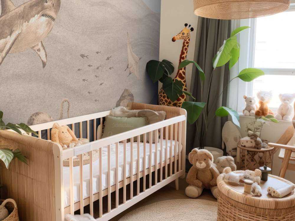 Underwater world with sharks