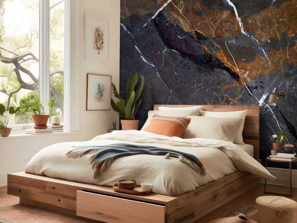 Marble with warm colours