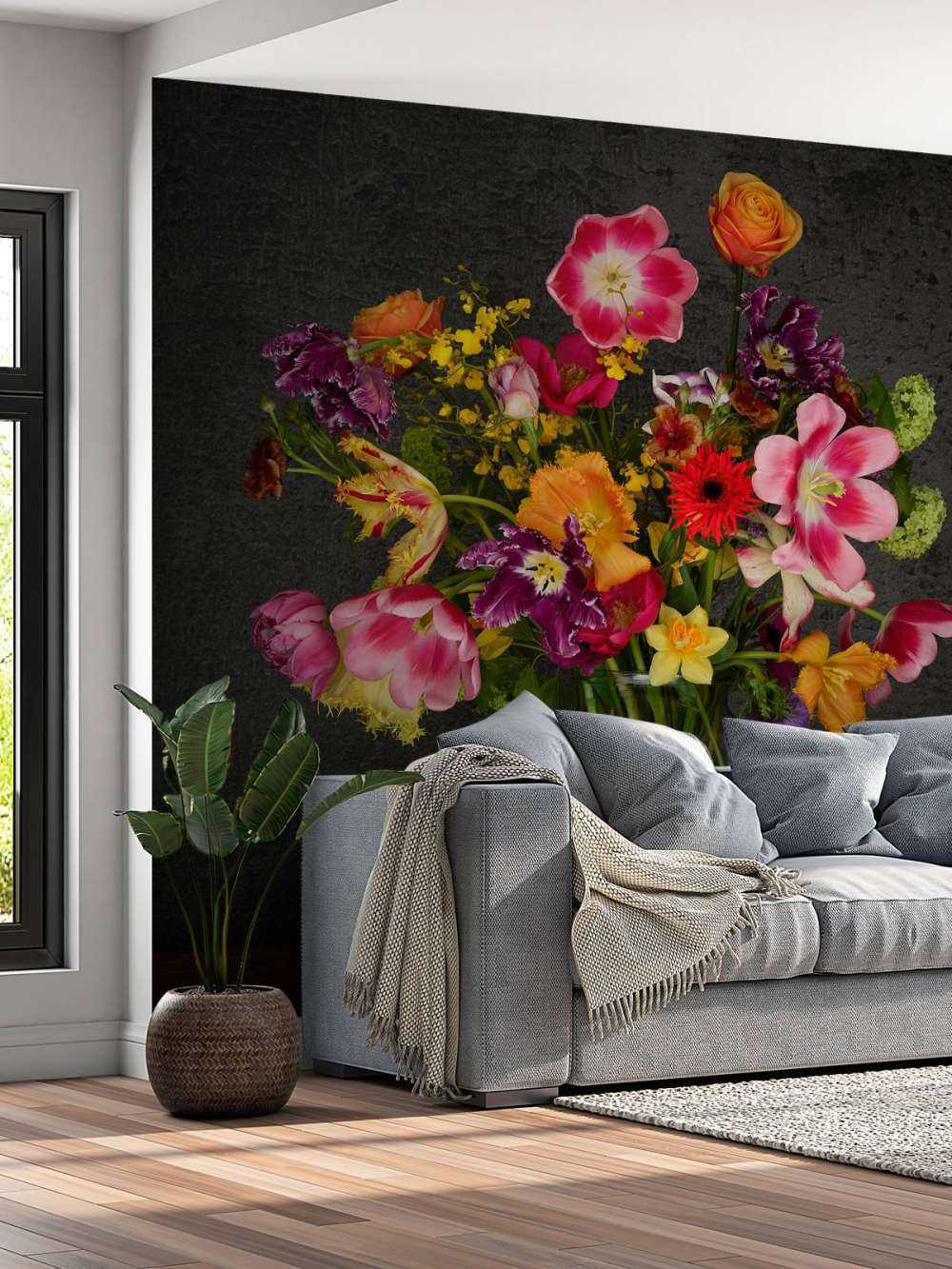 Colourful bouquet of flowers