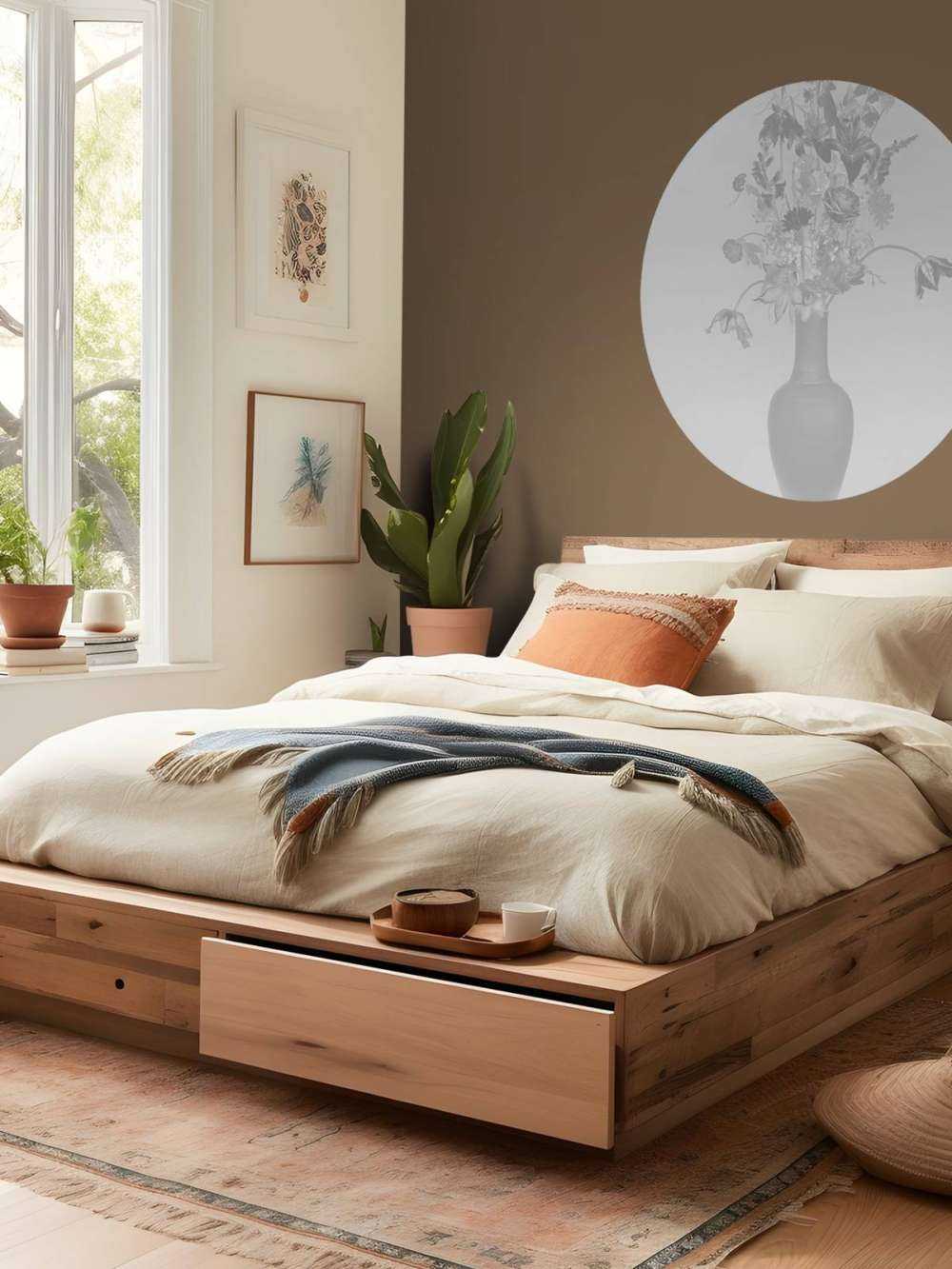 Generous flower bouquet black and white