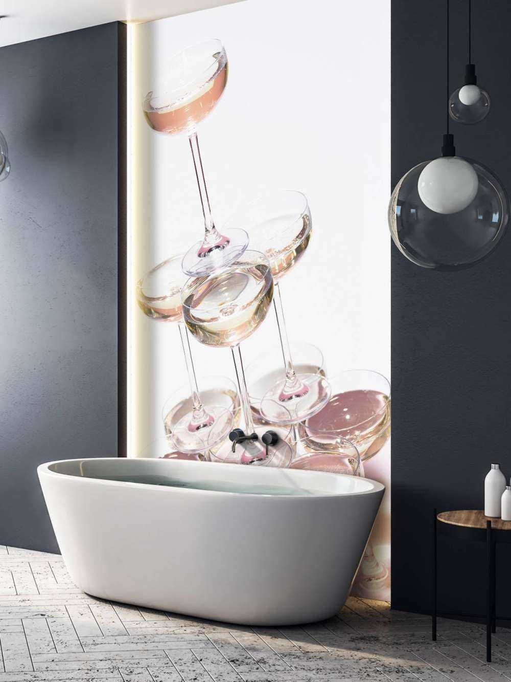 Champagne tower pink