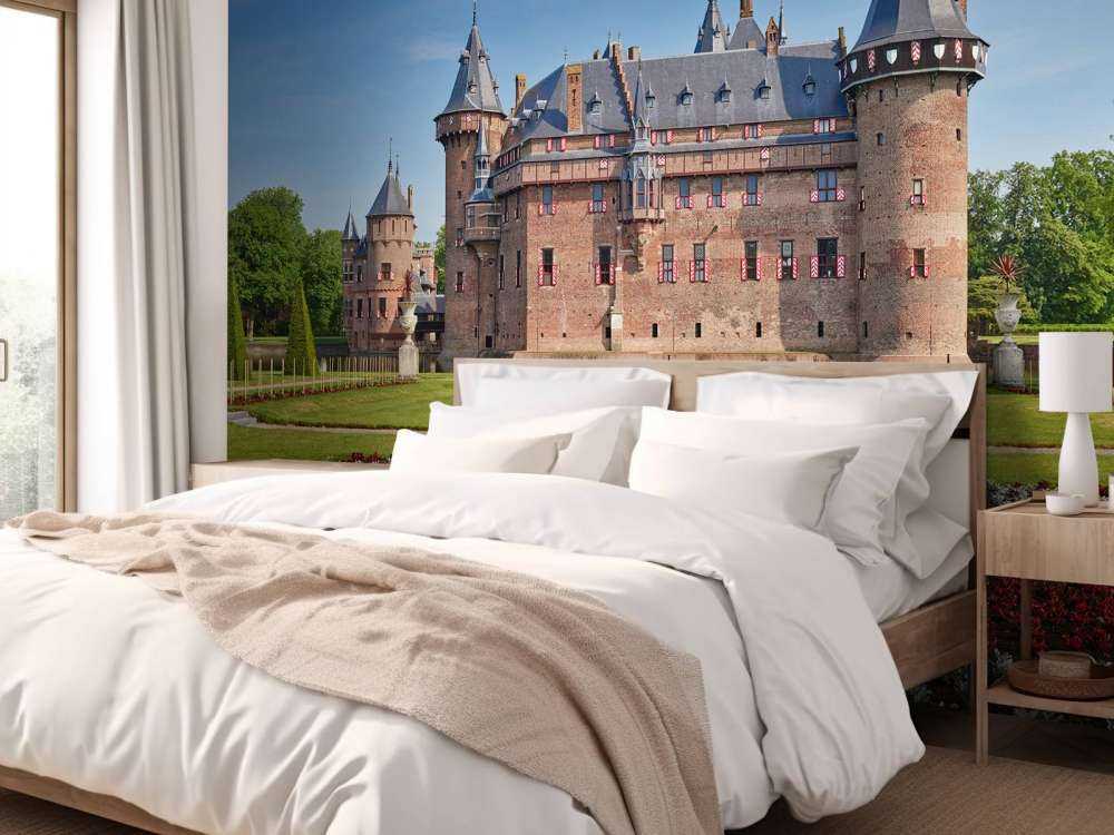 Kasteel de Haar vanaf de zijkant