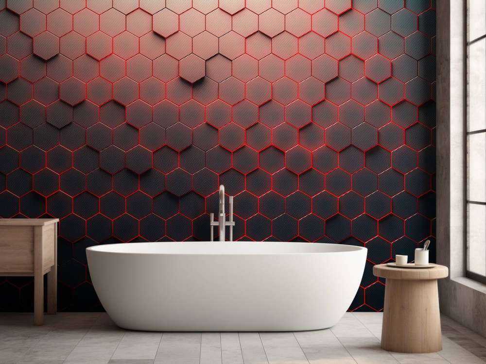 Red honeycomb