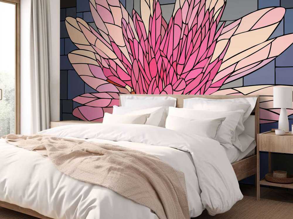 Pink flower in bloom