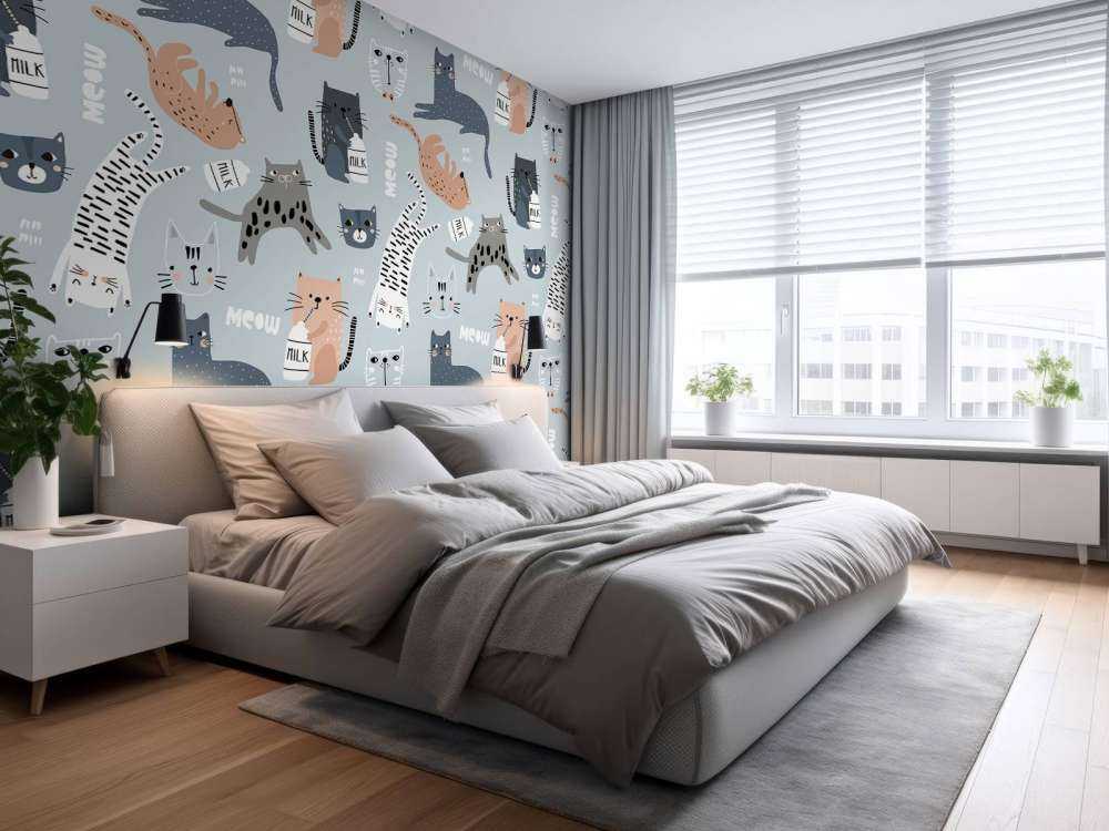 Katten en poezen print