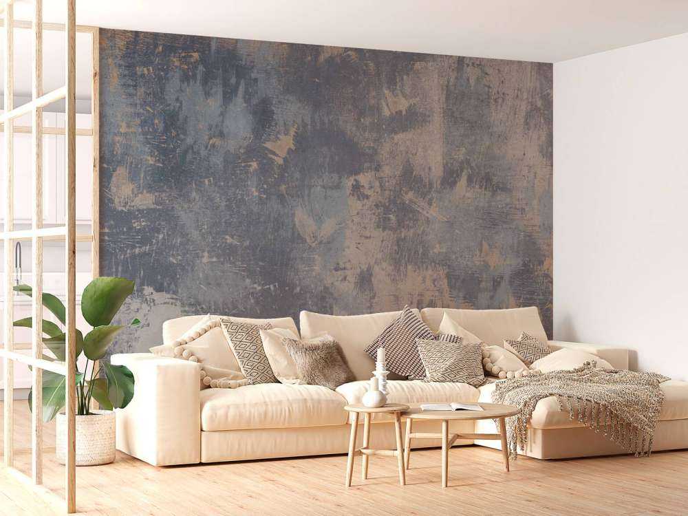 Beschadigde betonnen muur