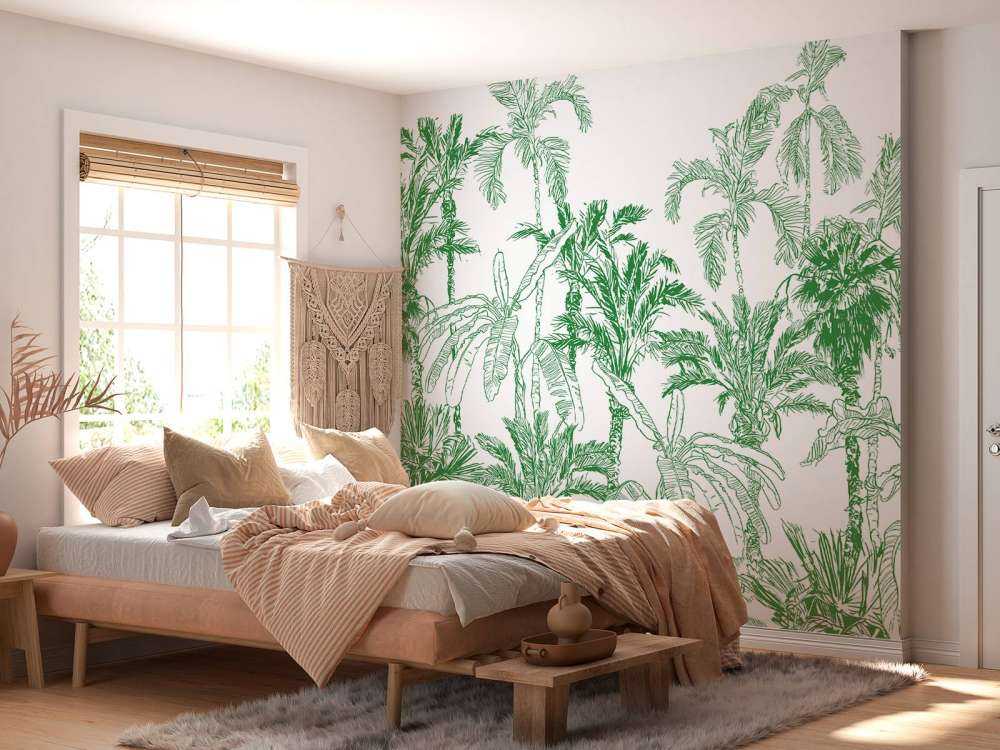 Green jungle illustration