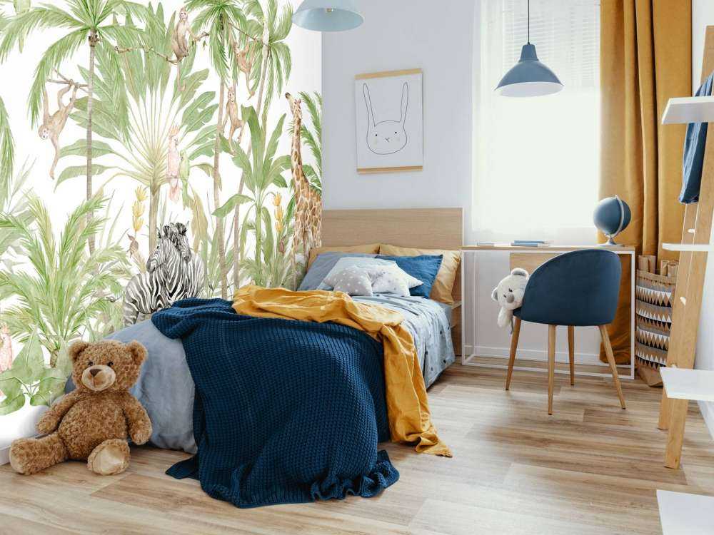 Watercolour jungle animals