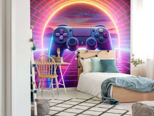Retro Neon Game World