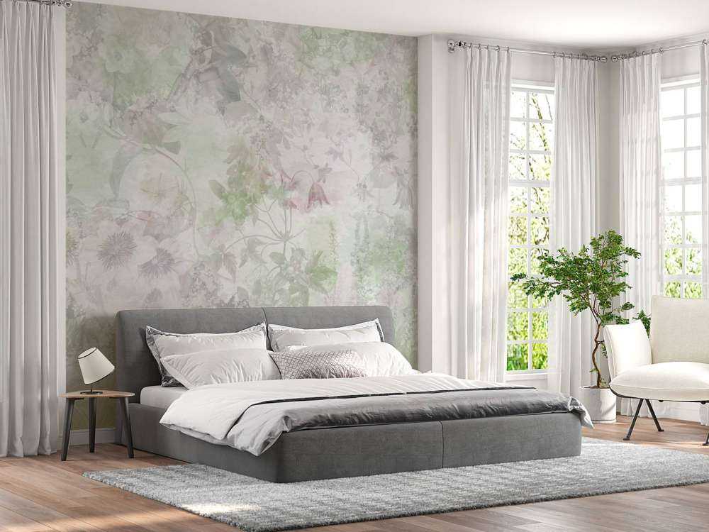 Watercolor Garden Green