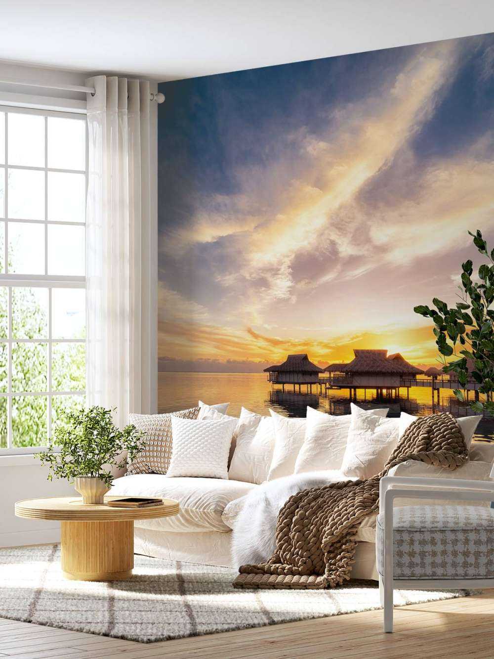 Zonsopkomst bij meer