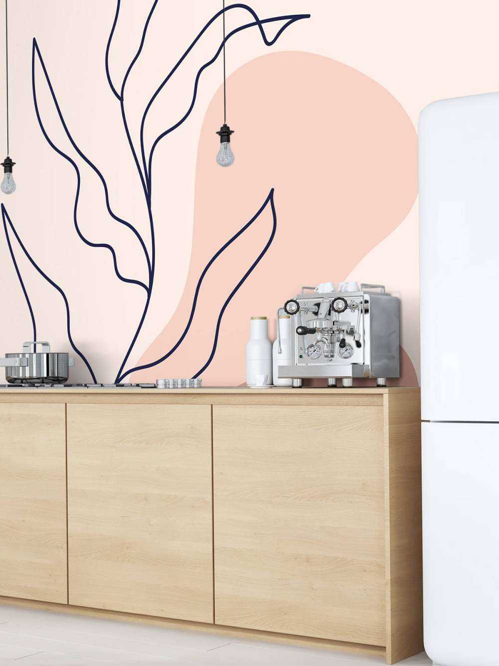 Abstracte plant en vormen