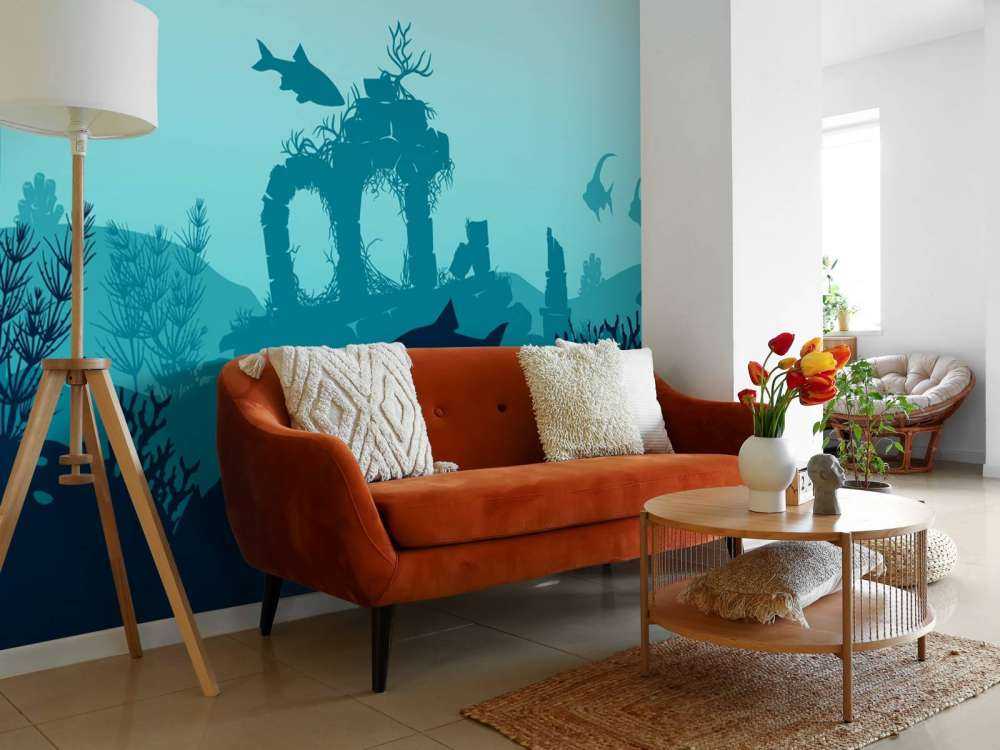 Underwater silhouettes