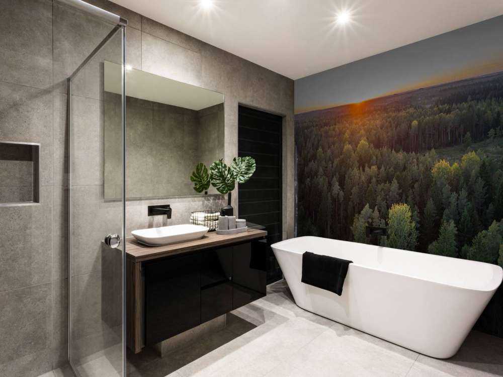 Aerial view of autumn trees