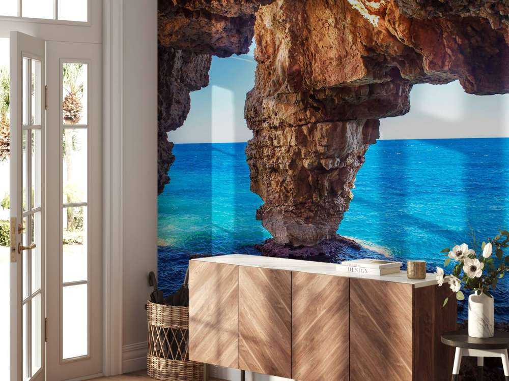 Cave above the sea