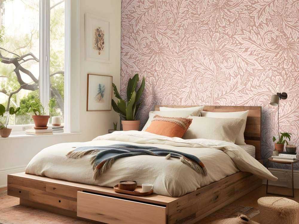 Morris Florals & Leaves - terracotta