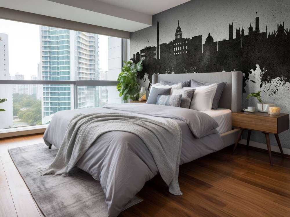 Watercolor skyline, Washington