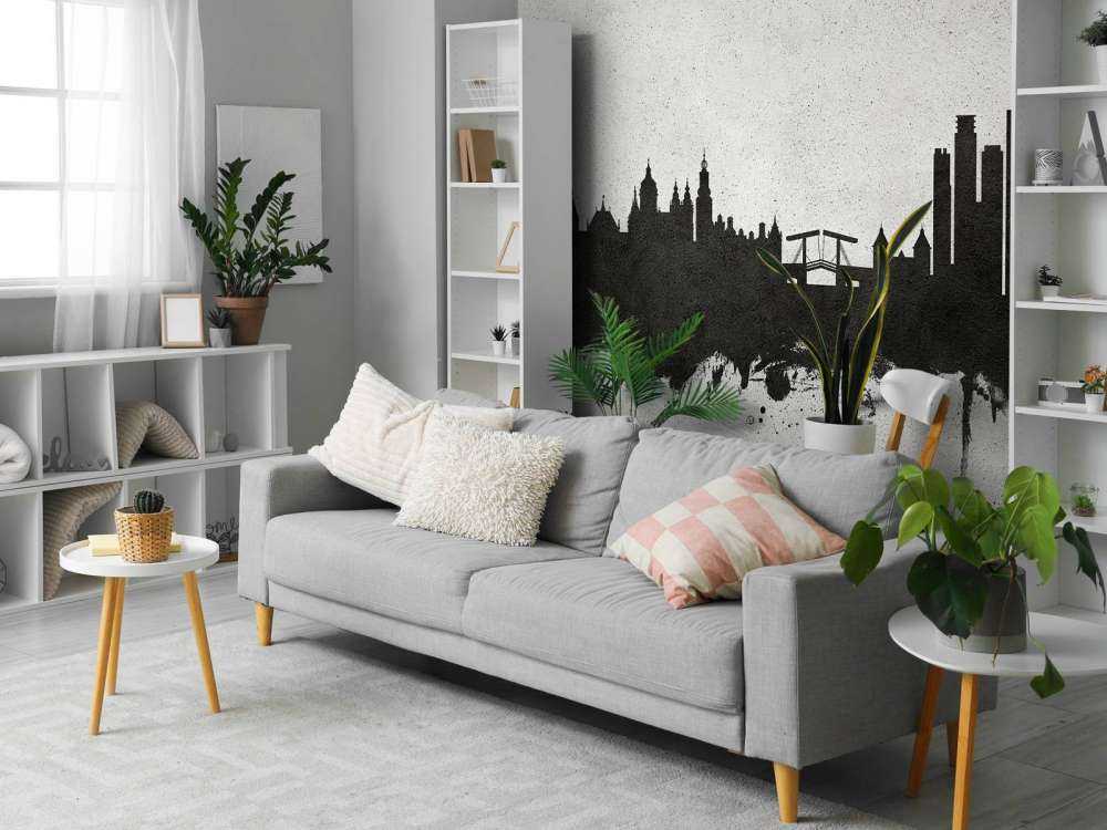 Watercolor skyline, Amsterdam